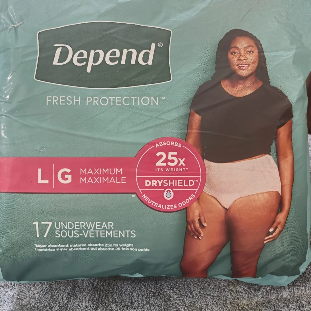 NWOT Always and Depend Bladder Leak Protection Undies Size Large - Picture 2 of 4
